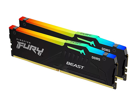 [新品] FURY Beast DDR5 32gb 6000メモリ 2枚セット Kingston Fury Beast RGB 32GB (2x16GB) 6000MT/s DDR5 CL36
