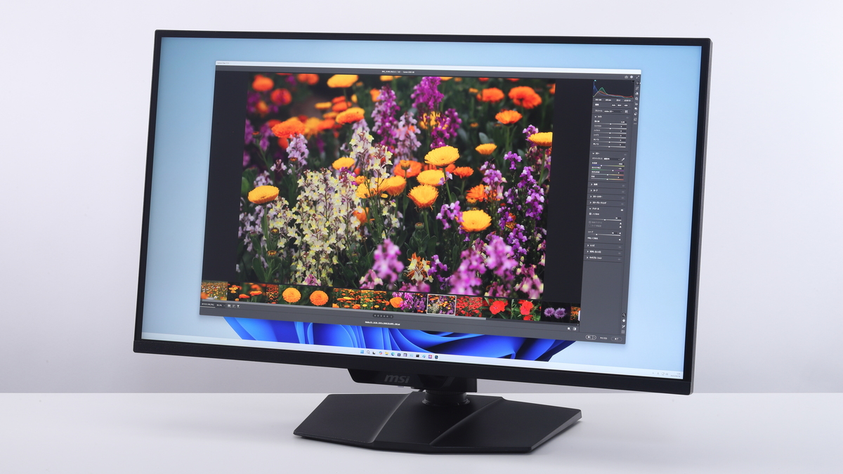 クリエイティブ用途でも通用する優れた色再現性を実現しており、4K解像度の高精細な表示と広い作業スペースも魅力的
