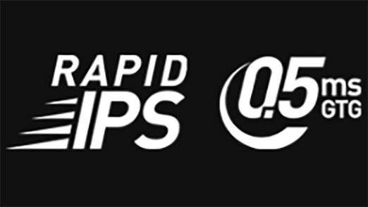 応答速度は0.5ms(GTG)