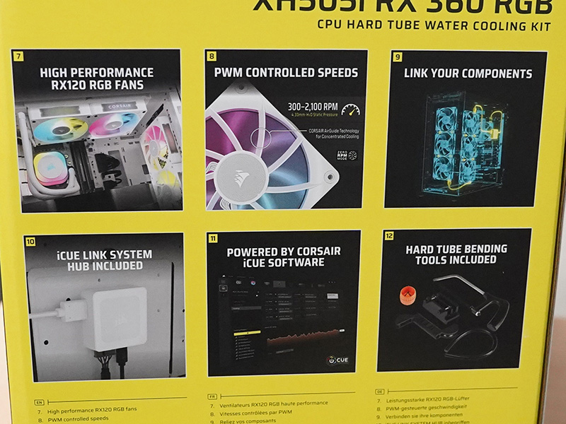 「Hydro X Series iCUE LINK XH505i RGB Custom Cooling Kit White」