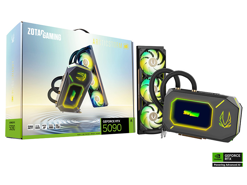 「ZOTAC GAMING GeForce RTX 5090 ArcticStorm AIO（ZT-B50900K-30P）」