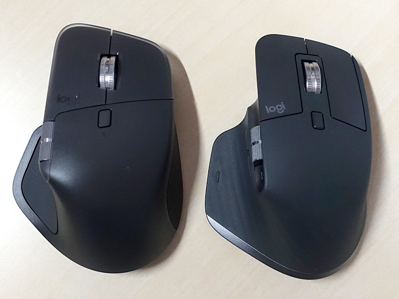 MX MASTER 3S（右）との比較