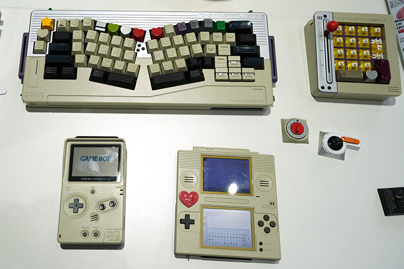 WINMIXブースはレトロなデザインのAliceキーボードなどを展示