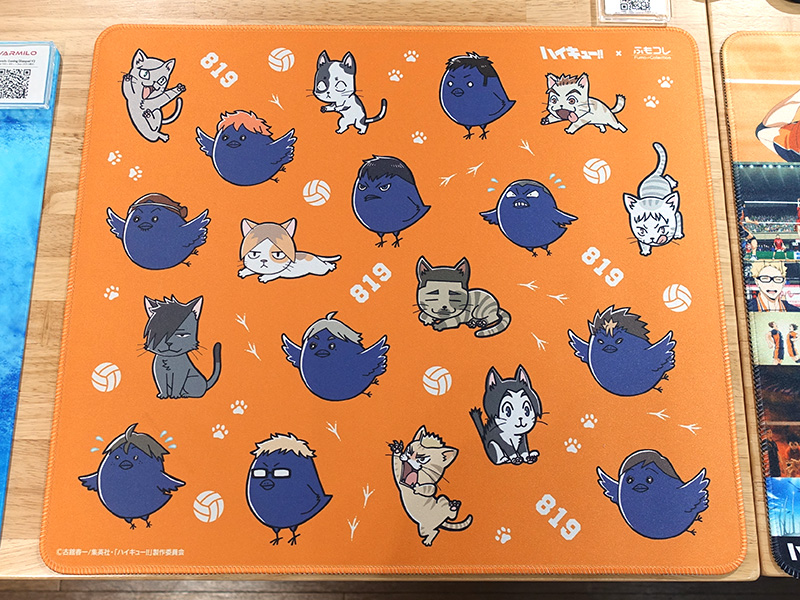 ハイキュー!!×ふもコレ ゲーミングマウスパッド XL 動物マスコットモデル
