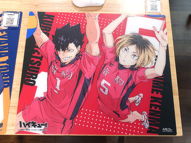 ハイキュー!!×ふもコレ ガラスマウスパッド 音駒高校モデル