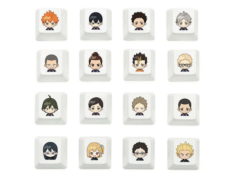 ハイキュー!!×ふもコレ キーキャップセット（烏野高校）