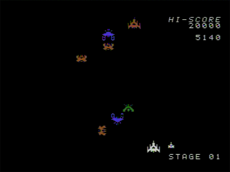 ファイターが捕虜の状態で編隊にいるときにギャラガーを撃ってしまうと、その後はファイターが敵として襲ってきます。終わらせるには、撃破するしかありません。