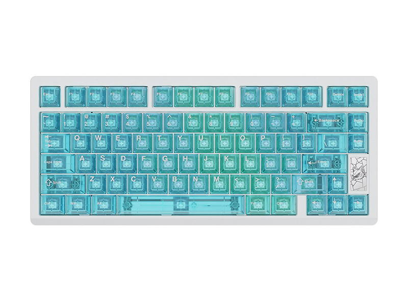 Chilkey Slice75 HE Keyboard White WS Flux Switch