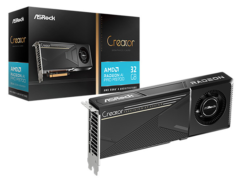 「AMD Radeon AI PRO R9700 Creator 32GB（R9700 CT 32G）」
