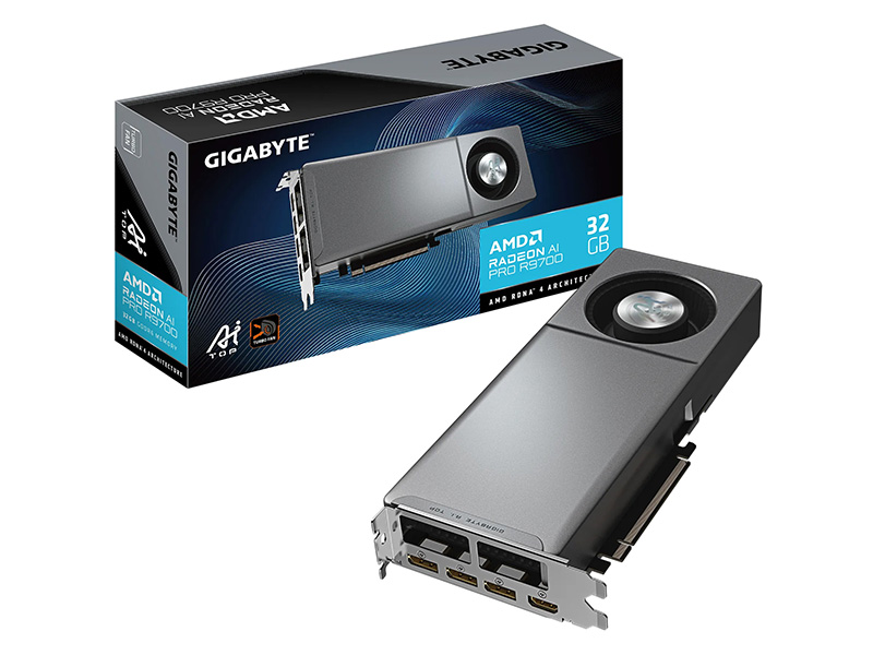 「Radeon AI PRO R9700 AI TOP 32G（GV-R9700AI TOP-32GD）」