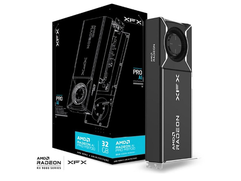 「XFX AMD Radeon AI PRO R9700（RX-97XPROAIY）」