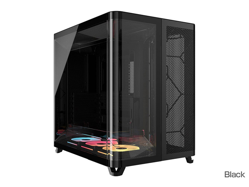 「AIR 5400 LX-R iCUE LINK Tempered Glass Black」