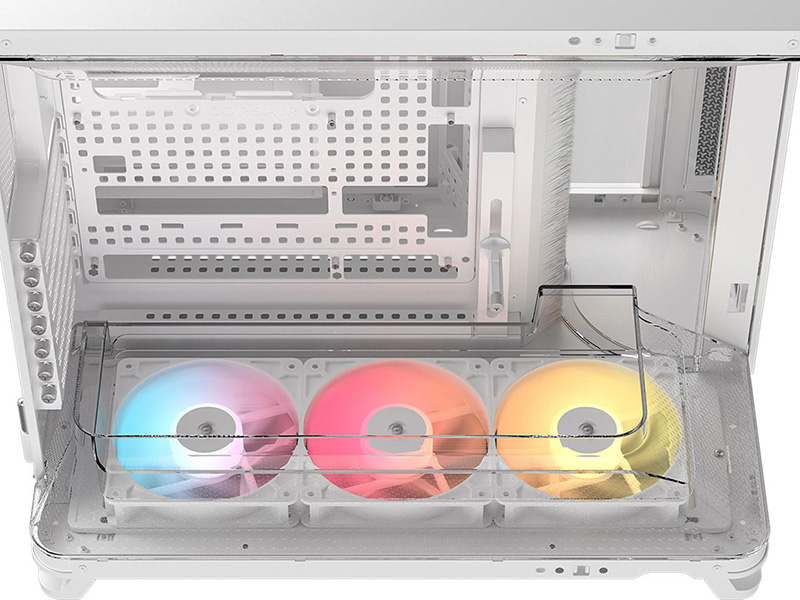 「AIR 5400 RS-R ARGB Tempered Glass White」