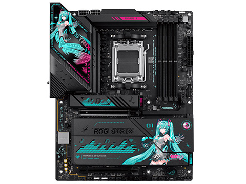 ASUS ROG×初音ミクコラボのPCパーツ/周辺機器が7製品、X870Eマザーや