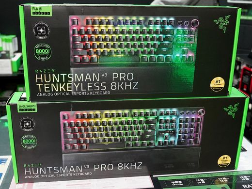 Razerの低遅延ゲーミングキーボード「Huntsman V3 Pro 8KHz」が登場