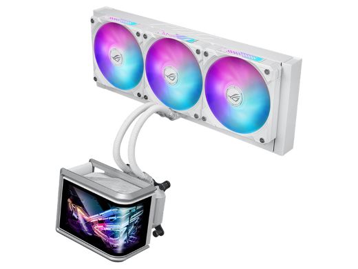 曲面有機ELパネル搭載のASUS製水冷CPUクーラー「ROG Ryuo IV」に