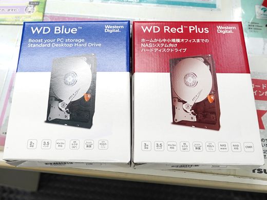 WD Blue/WD Red Plus 4TB HDDにキャッシュ128MBモデル - AKIBA PC Hotline!