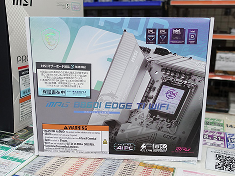 白×銀カラーのMini-ITXマザー「MPG B860I EDGE TI WIFI」など、MSIの