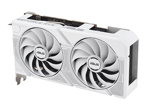 デュアルファン仕様の白いGeForce RTX 5060 Ti/5060がASUSから、メモリ