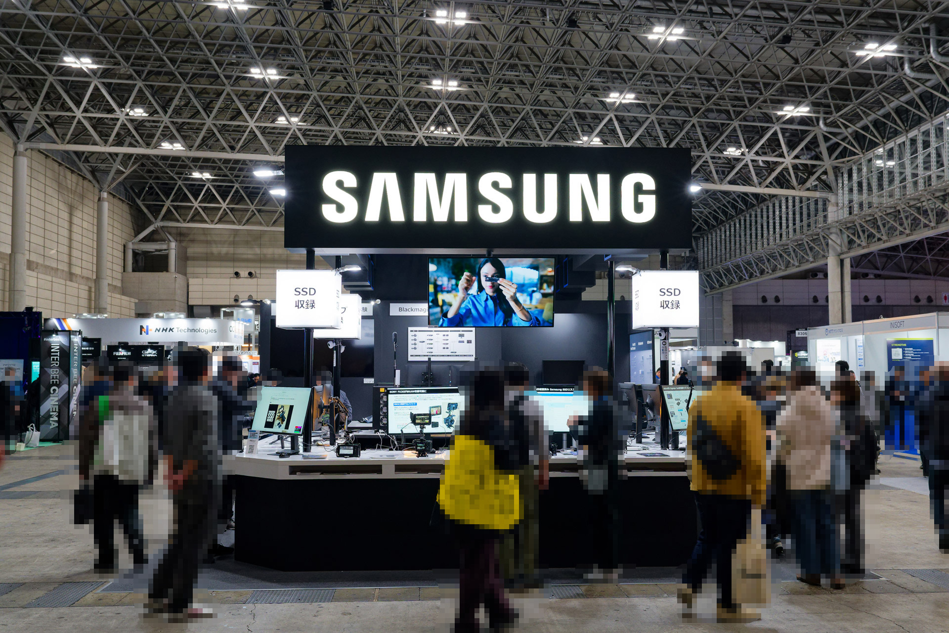 Inter BEE 2025のSamsung SSDブース