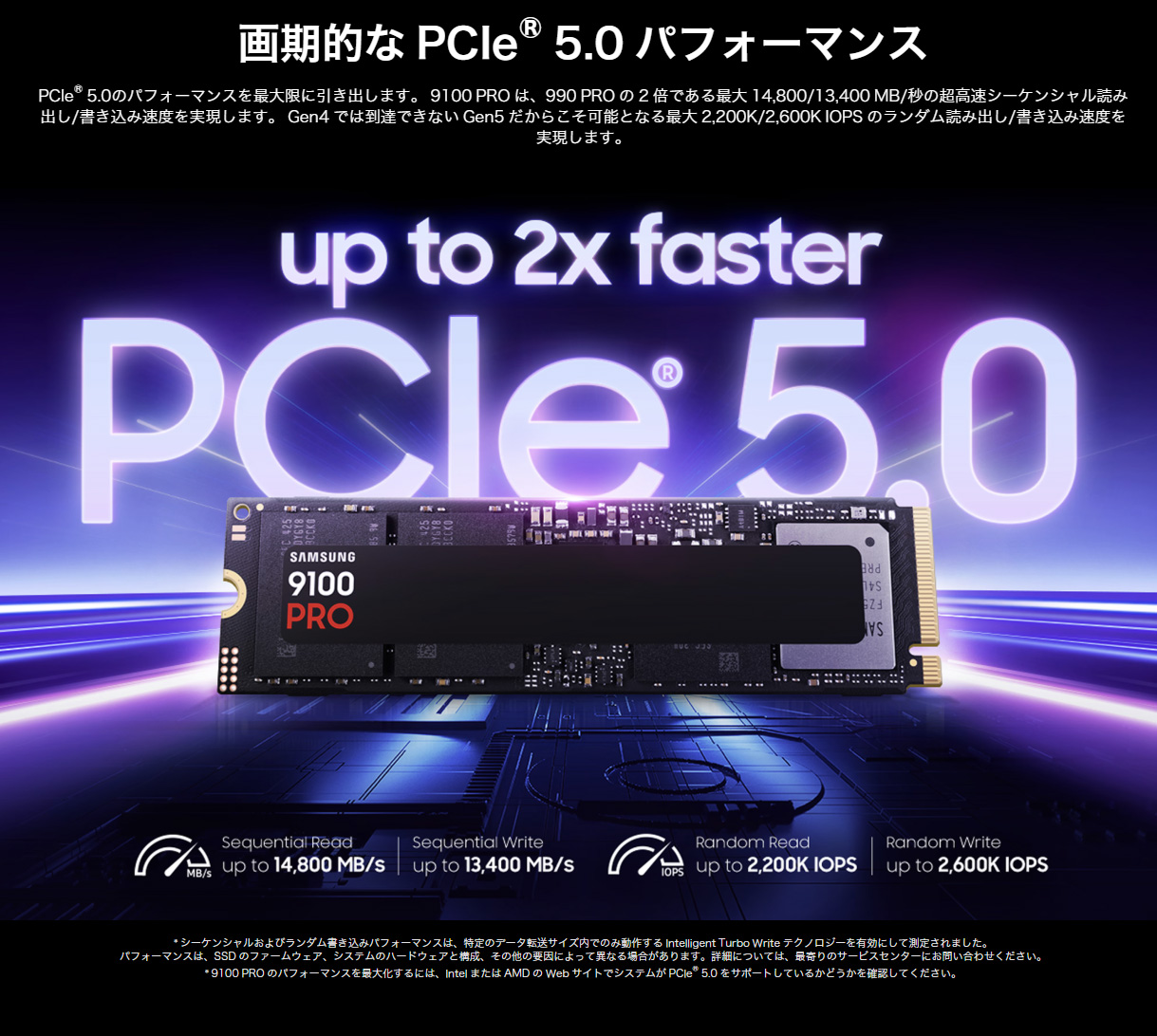 新バージョンのFastCopyなら、9100 PROのシーケンシャルリード14,800MB/sのスペックをしっかり引き出せるようになるはず