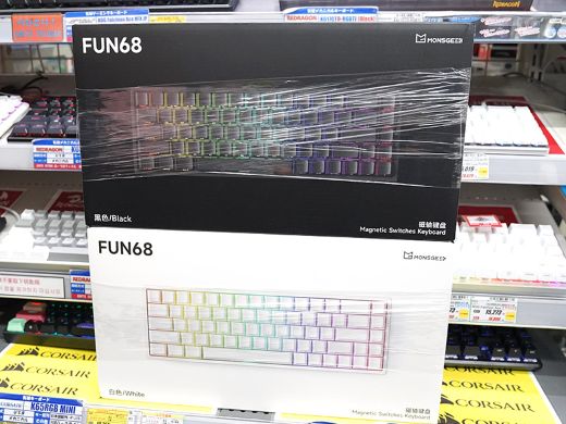 実売6,980円の低価格ラピッドトリガーキーボード「FUN68 HE」が入荷