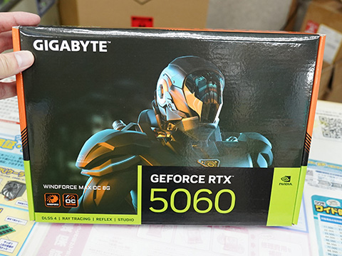 GIGABYTE GeForce RTX 5060 OC 8G 新品未使用 GV-N506TGAMING OC-8GD | GV-N506TGAMING OC-8GD | GIGABYTE