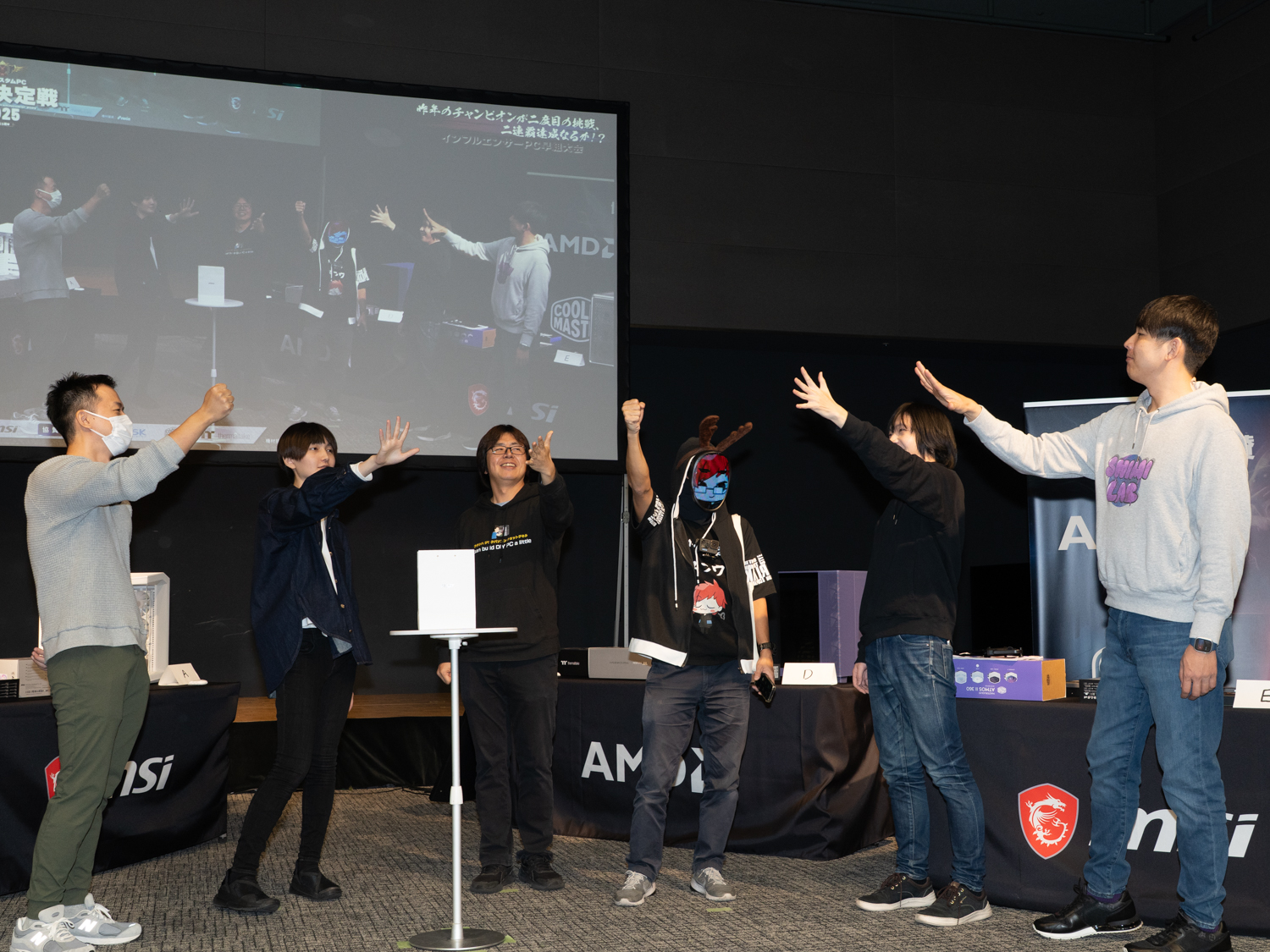 卓を決めるくじ引きの順番はじゃんけんで決める