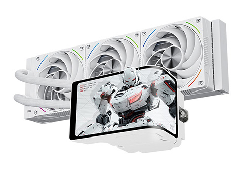 6.67インチL字型ディスプレイ搭載の水冷クーラー「Wonder Vision 360
