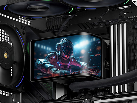 6.67インチL字型ディスプレイ搭載の水冷クーラー「Wonder Vision 360