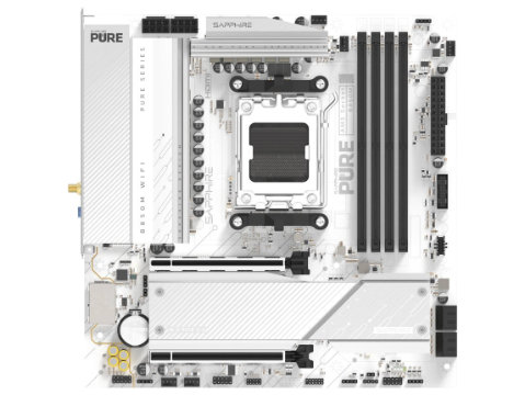 白いATXモデルの「PURE B850A WIFI7」など、SAPPHIREのRyzen 9000