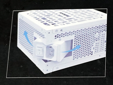 回転式ACコネクタを備えたフルモジューラー式ATX電源「RS」がLian Li