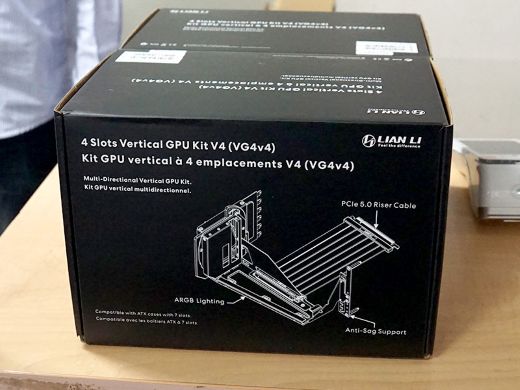 角度調整も可能なGPU縦置きブラケットがLian Liから、PCIe 5.0対応