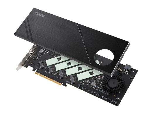ASUS AORUS SSD拡張 PCIe 5.0 SSDを4枚搭載できる「Hyper M.2 x16 Gen5 Card」がASUSから