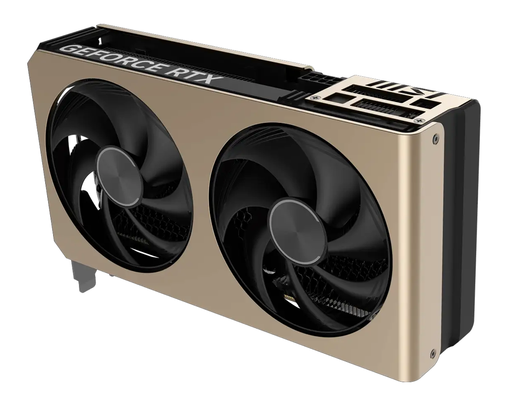 「GeForce RTX 5060 Ti 8G INSPIRE 2X OC」。新シリーズのINSPIREは、搭載GPUに応じたシングル/ダブル/トリプルファンモデルを用意