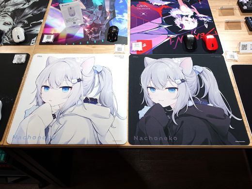 と*も様 ふもコレ× Nachoneko ゲーミングマウス Nachoneko」コラボデザインのゲーミングマウスパッドがふもコレから