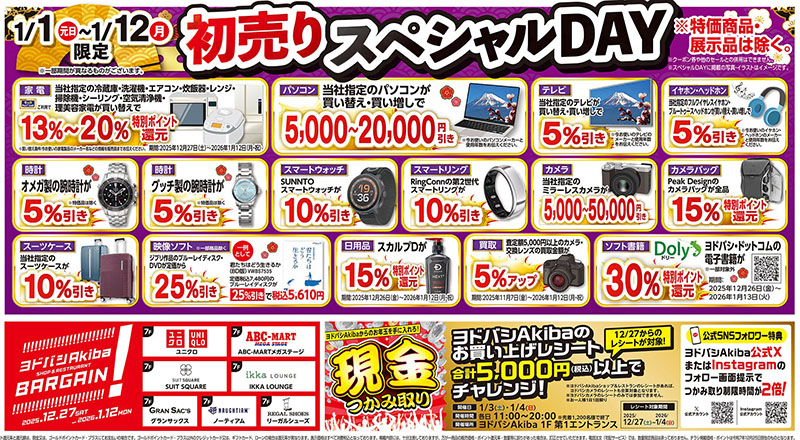 即日発送】ヨドバシカメラ夢のお年玉箱2026 iPadの夢 新品未使用 保証書