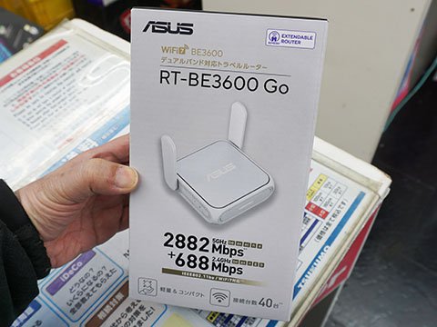 ASUS RT-BE3600 Go 無線LANルーター ASUS、4G/5Gテザリングに対応したWi-Fi 7ポータブルルーター「RT