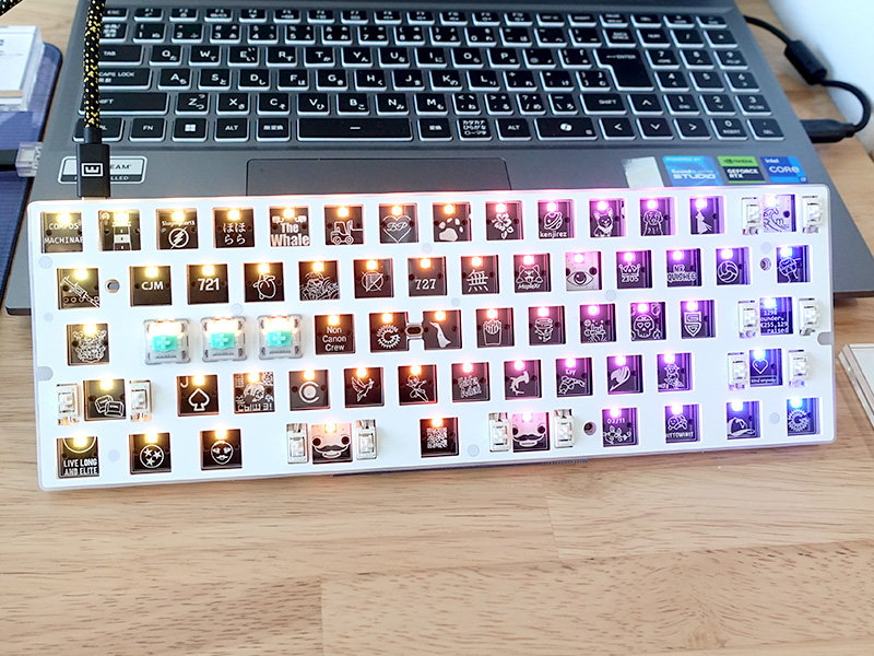 Wooting 60HE v2 Module 展示サンプル