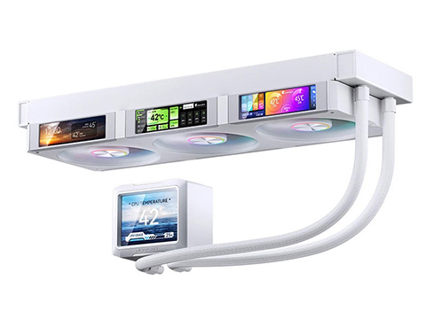 4つのディスプレイを備えたJONSBOの水冷クーラー「TF3-360SC」が入荷