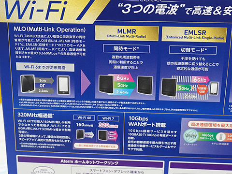 NECのWi-Fi 7対応ルーター「Aterm 19000T12BE」が発売、10GbE LANを