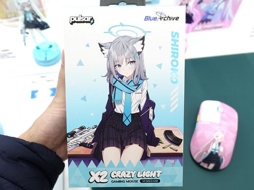 Pulsar×ブルアカ」コラボゲーミングマウス「X2 CrazyLight BlueArchive