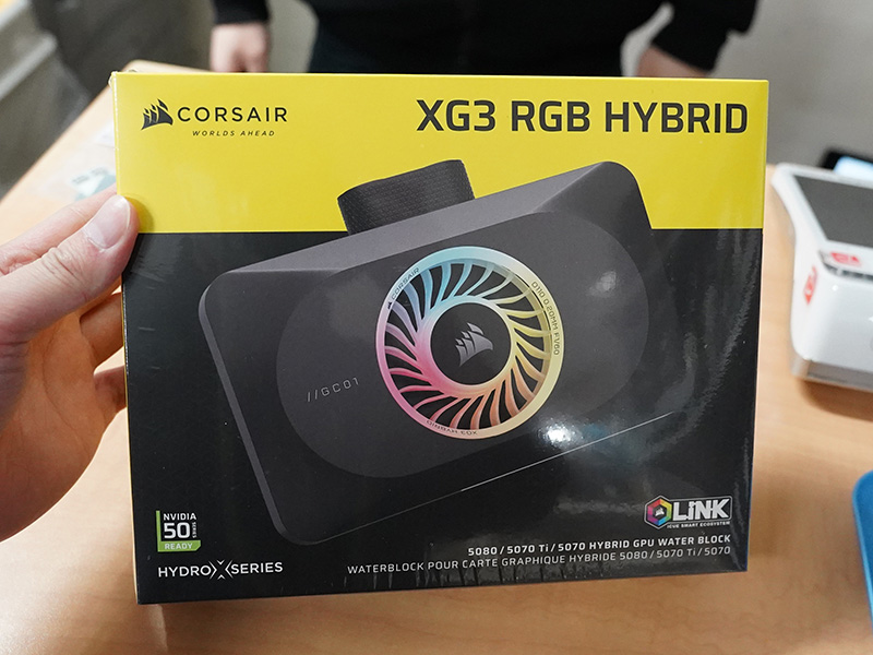 「iCUE LINK XG3 RGB HYBRID GPU ウォーターブロック (5080/5070 Ti/5070)」