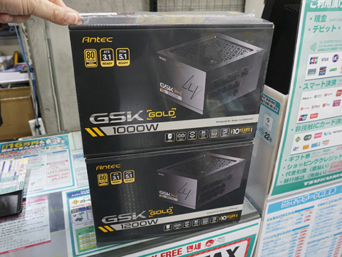 Antecの80PLUS GOLD電源「GSK1000 ATX3.1」「GSK1200 ATX3.1」が登場