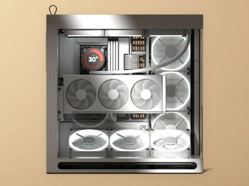 ファンを設置したイメージ