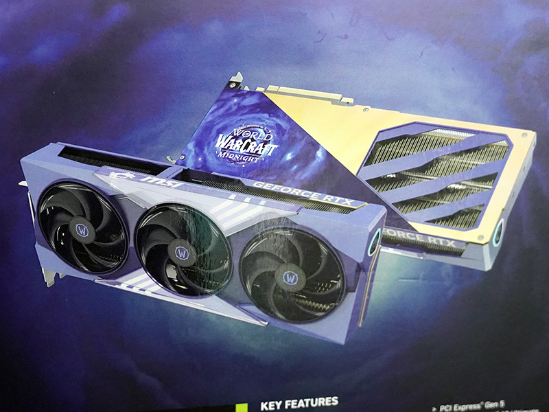 「GeForce RTX 5070 World of Warcraft MIDNIGHT LIGHT EDITION OC」