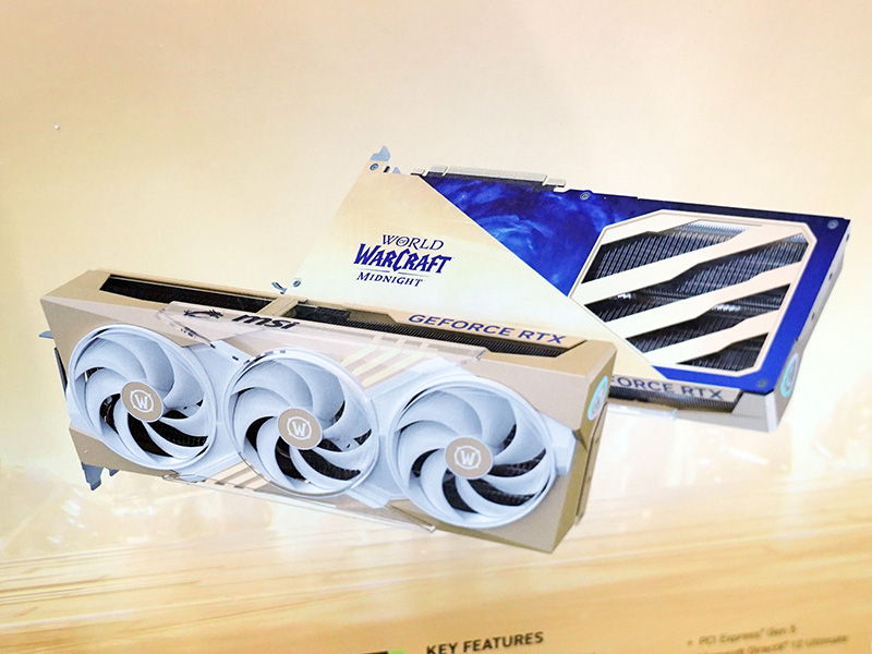 「GeForce RTX 5070 World of Warcraft MIDNIGHT VOID EDITION OC」