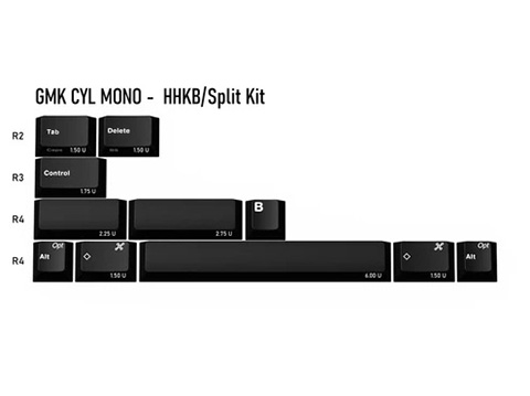 モノクロームデザインのキーキャップセット「GMK CYL MONO」 - AKIBA