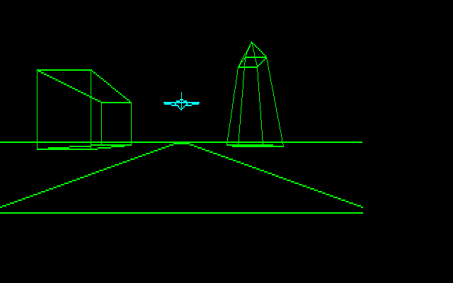 タイトル画面では、操作方法を表示してくれます。ゲームが始まると自機が基地から旅立っていくデモシーンが流れるのですが、速度の速い機種でプレイすれば滑らかに動くので感動もひとしお。