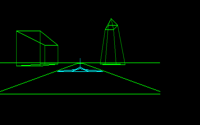 タイトル画面では、操作方法を表示してくれます。ゲームが始まると自機が基地から旅立っていくデモシーンが流れるのですが、速度の速い機種でプレイすれば滑らかに動くので感動もひとしお。